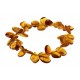Skaidraus gelsvo gintaro apyrankė
