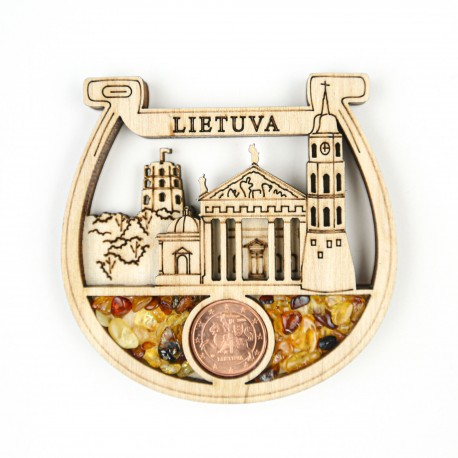 Medinis magnetas "Vilnius"