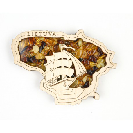Medinis magnetas  "Lietuva"