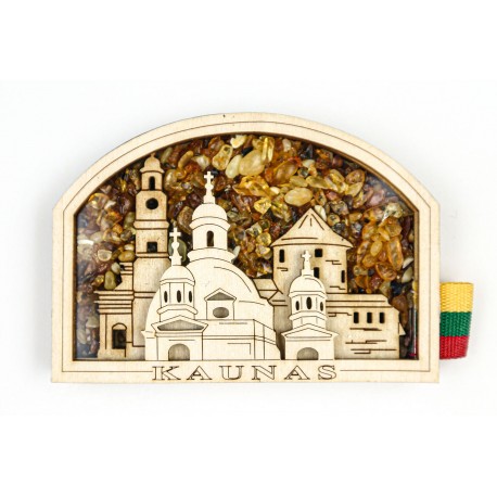 Medinis magnetas "Kaunas"